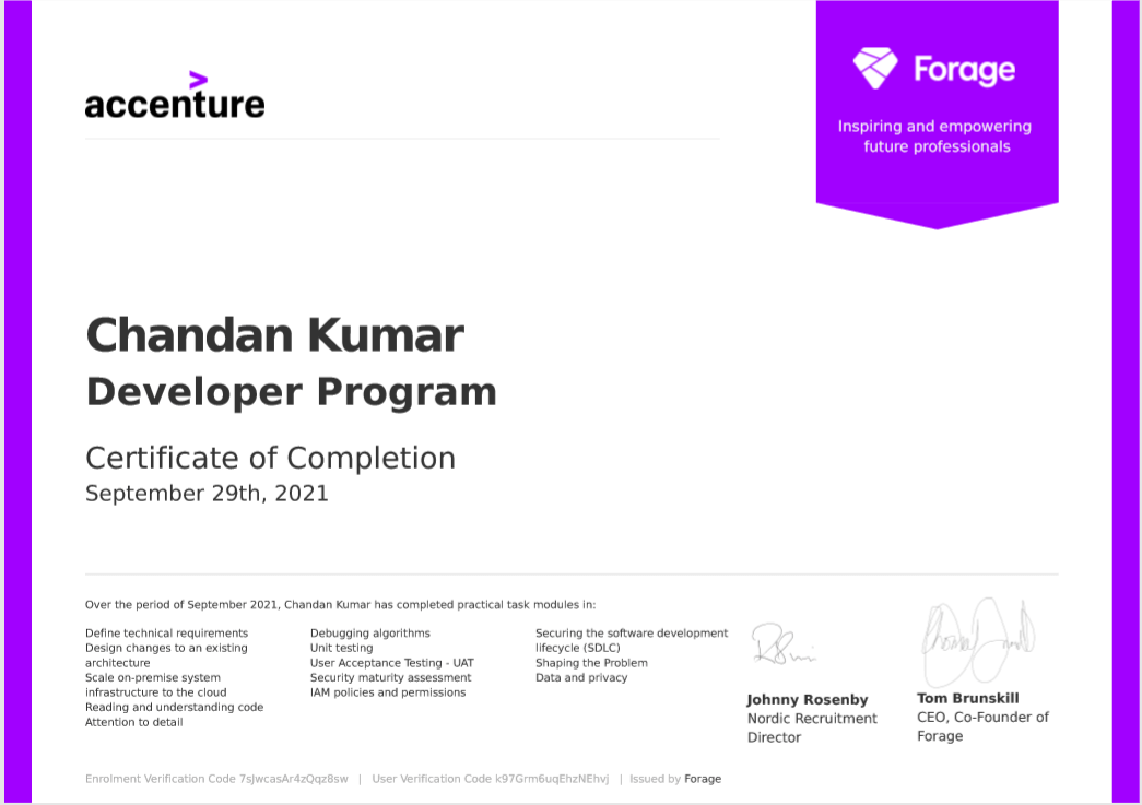 Accenture Developer Program